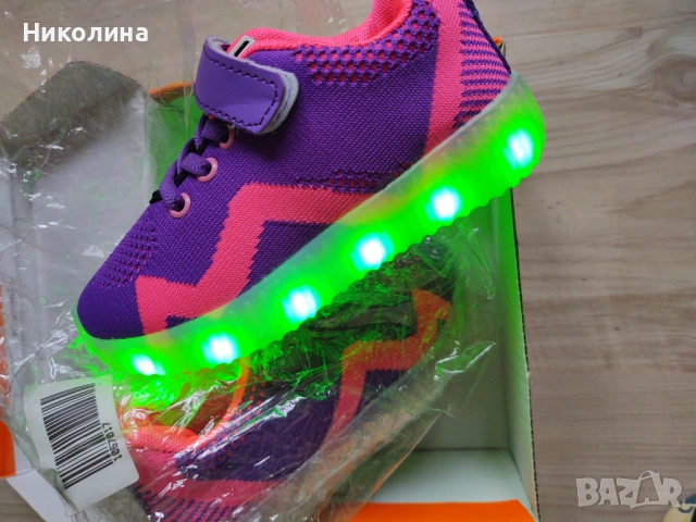 Светещи usb маратонки , снимка 5 - Детски маратонки - 53005890