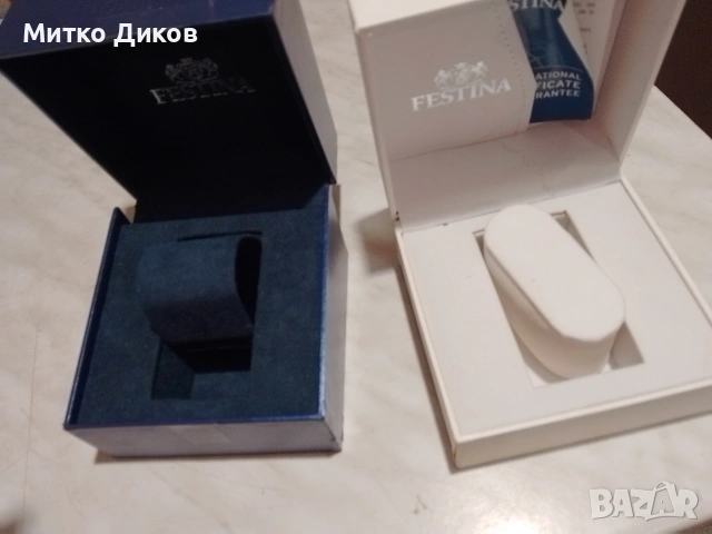 кутия за часовник маркова на Festina бяла и синя, снимка 2 - Мъжки - 53647152