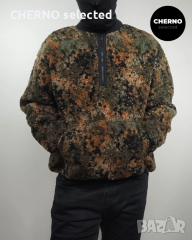 LEVI'S Quarter-Zip камуфлажен суичър - XXL-XL - Отлично състояние, снимка 3 - Суичъри - 52850149