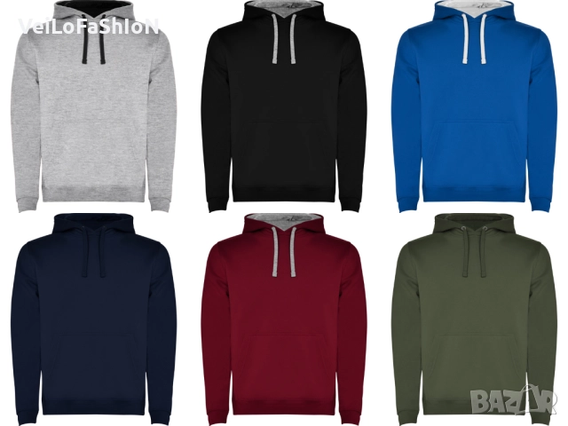 Нов мъжки суичър с джоб тип кенгуру