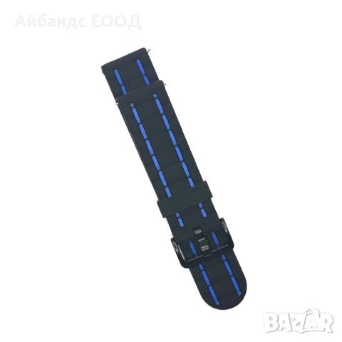 Двуцветни силиконови каишки с метална тока за quick release 20mm 22mm, снимка 4 - Каишки за часовници - 49423470