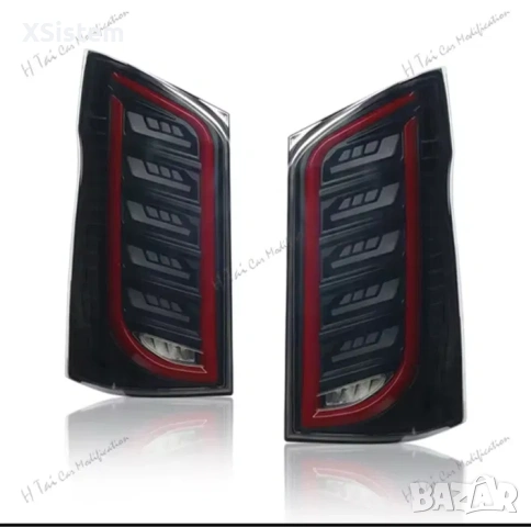 Комлект опушени черни LED задни светлини за Benz VITO Viano Metris W447 2016-2020