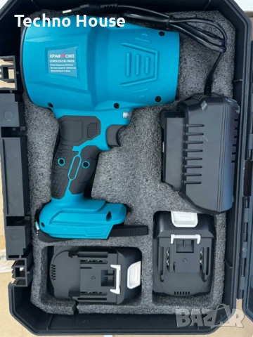 Мощен Турбо Пистолет 36V 8A KRAFTROYAL – Духалка с 2 Батерии, снимка 2 - Други инструменти - 53169930