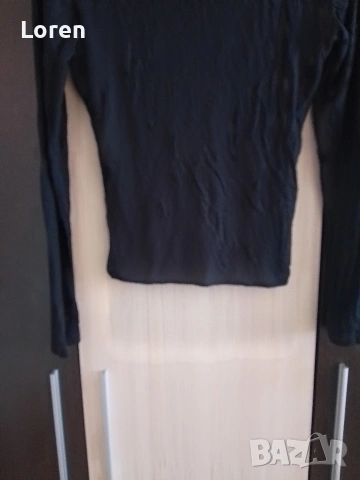 Поло с отворено деколте флорално, снимка 6 - Блузи с дълъг ръкав и пуловери - 53833212