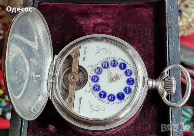 Швейцарски джобен часовник Hebdomas, снимка 9 - Антикварни и старинни предмети - 49943906