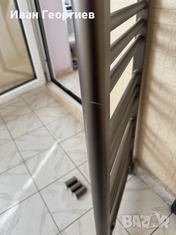 Алуминиева лира за баня сива - габарит 40х90 см - 426W, снимка 6 - Радиатори - 51509848