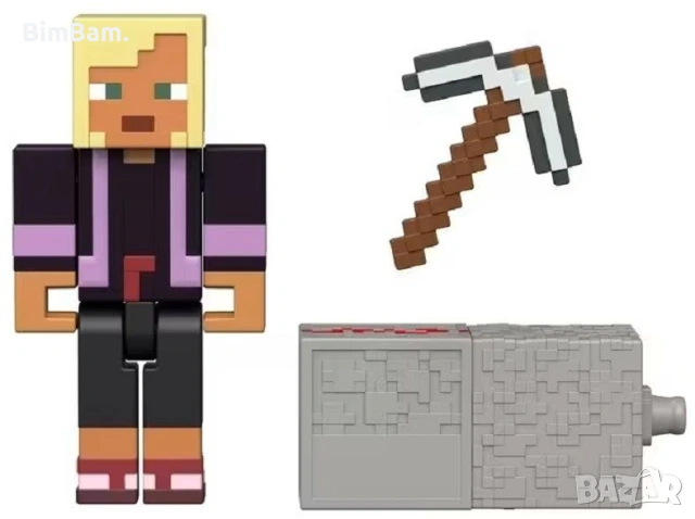 Оригинална подвижна фигурка Minecraft - Minecraft's Kai / Mattel, снимка 3 - Фигурки - 53485743