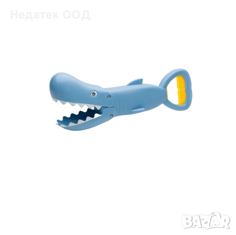 Играчка, челюст на акула, сива, 36 см