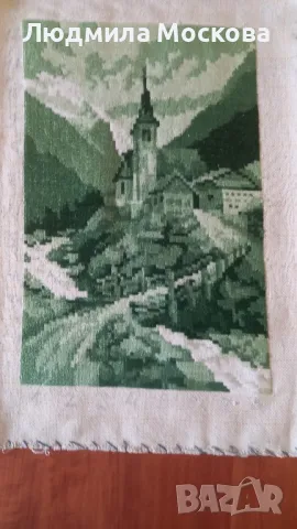 Нова цена.Продавам гоблен Зеления замък 