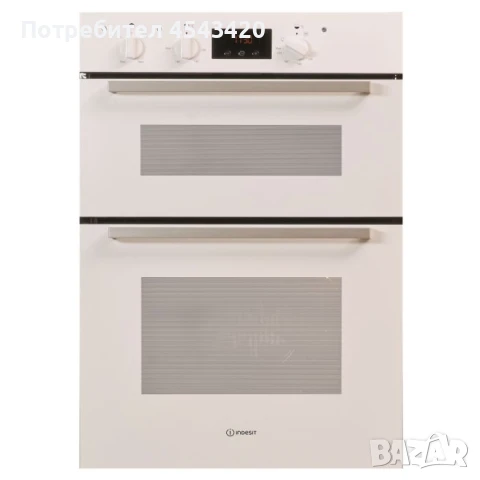 Двойна фурна за вграждане Indesit IDD6340WH, бяла