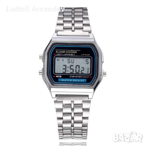 Цифров часовник F-91w - сив, снимка 6 - Мъжки - 52114319