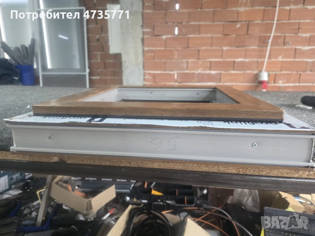  пвц прозорец 55,5 ь 55,5 златен дъб, снимка 2 - Дограми - 53451820