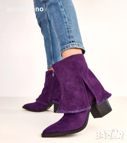 Дамски боти до глезена с навит калъф Felicia, 4цвята , снимка 10 - Дамски боти - 52164780
