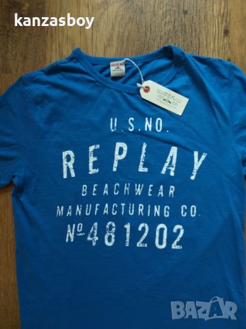 replay beachwear - страхотна мъжка тениска НОВА, снимка 2 - Тениски - 45424950