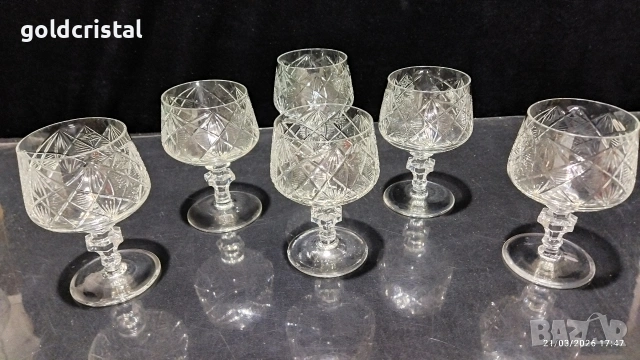 кристални чаши , снимка 2 - Антикварни и старинни предмети - 53929856