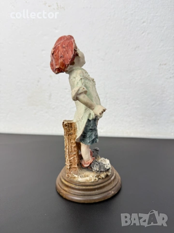 Италианска фигура на Джузепе Армани - „Пеещото момче“ №7959, снимка 5 - Колекции - 53838527