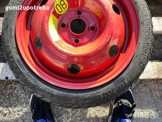 15 резервна джанта патерица 4х100 Hyundai I20 115/70/15, снимка 3 - Гуми и джанти - 52137080