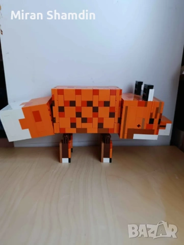 LEGO Minecraft 21588 The Fox – 100% пълен, с кутия и инструкции, снимка 4 - Конструктори - 54011542
