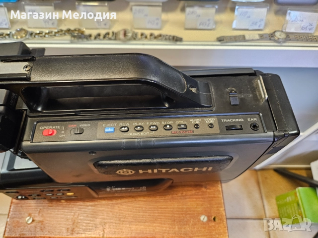 Видеокамера Hitachi VM-3200E Много добър външен вид, пълен комплект. Не е тествана , защото батерият, снимка 10 - Камери - 52494451