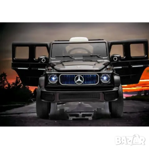 Акумулаторен джип Mercedes EQG Electric G-Class 12V с отварящи се врати меки гуми 4x4, снимка 3 - Електрически играчки - 48991089