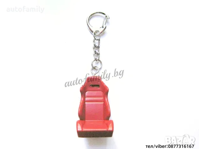 Ключодържател- спортна седалка Recaro-червена - 1049, снимка 1
