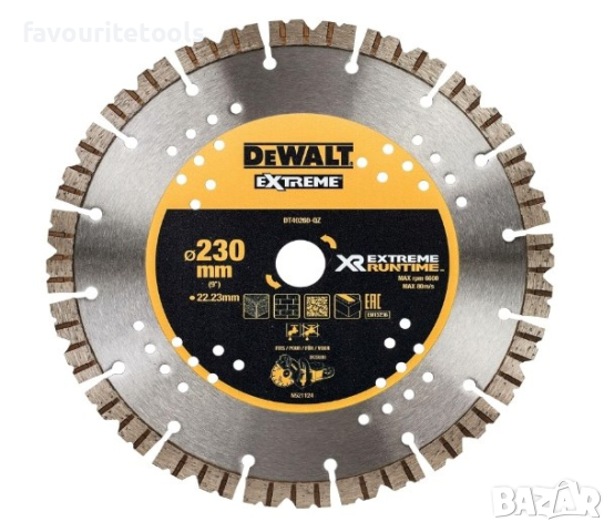 Диамантен диск Dewalt Long live ф230 за рязане на бетон, снимка 2 - Строителни материали - 45071881
