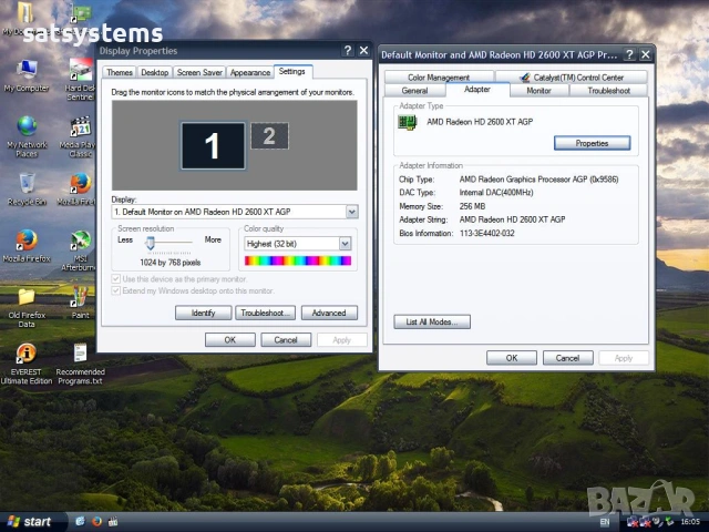 Видео карта AMD Radeon Sapphire HD 2600 XT 256MB GDDR3 128bit AGP, снимка 11 - Видеокарти - 53687785
