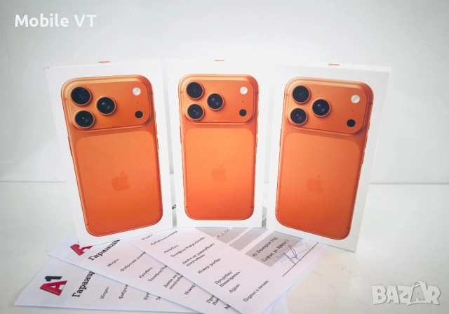 НОВ! iPhone 17 Pro 256GB Cosmic Orange ГАРАНЦИЯ 24 Месеца!