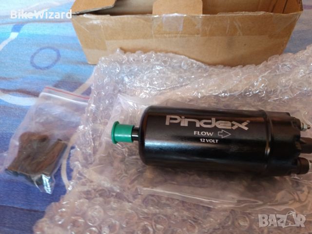 Pindex Универсална електрическа горивна помпа 125PSI високо налягане 12V  НОВА, снимка 8 - Части - 46396037