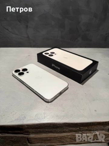 100% battery! КАТО НОВ Iphone 13 Pro 256 GB White , снимка 3 - Apple iPhone - 53866407