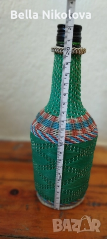 Плетено шише , снимка 6 - Антикварни и старинни предмети - 50435070