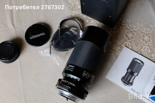 Обектив Tamron Adaptall-2 03A Zoom 80-210mm f3.8-4 Minolta MD mount, снимка 3 - Обективи и филтри - 49334518