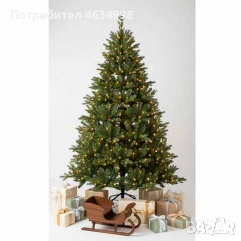 Красива коледна елха с естествено излъчване – празниците започват тук!, снимка 9 - Декорация за дома - 52374583