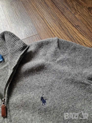 Страхотна мъжка вълнена жилетка POLO RALPH LAUREN размер L , снимка 4 - Пуловери - 52569336