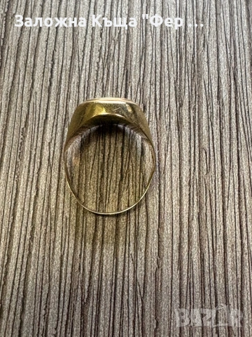 Златен мъжки пръстен, снимка 3 - Пръстени - 53430644