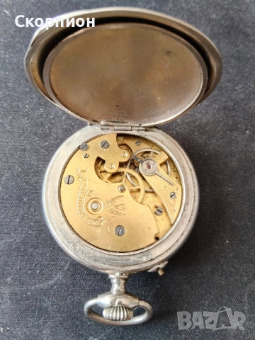 Швейцарски джобен часовник 1925г. - Класика в жанра - ПРОМОЦИЯ, снимка 4 - Джобни - 49241450