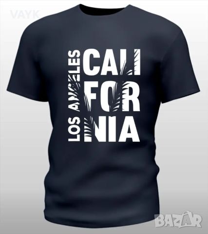 Тениска с декоративен печат - Los Angeles California, снимка 3 - Тениски - 45098775