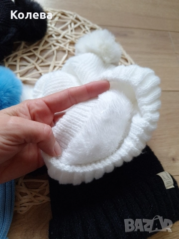 Детски/бебешки зимни шапки НА ЕДРО, снимка 6 - Бебешки шапки - 52704860