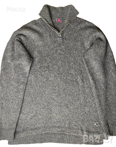 Kappa - Италианска 100% Шетланд Вълна жилетка / L, снимка 2 - Пуловери - 53076552