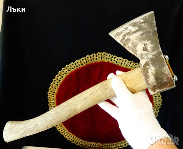 Немска брадва,топор August Helsper,1 кг.,дръжка. 