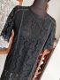 Черна дантела - официална дамска рокля, снимка 1 - Рокли - 45622592