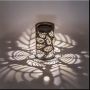 Соларен фенер, Декорация за градина, лампа, кафява, листа, Ø10x18см , снимка 4