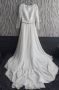 Булчинска рокля тип русалка, шифон, размер 36 , снимка 1 - Сватбени рокли - 45120508