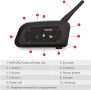 FDmiej V6 Bluetooth Интерком Водоустойчива комуникационна система с намаляване на шума, 1 бр., снимка 4