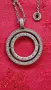 Сребърно колие Pandora, с въртящи се рингове, снимка 2