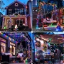 Светлинна верига 50м. от 250 Led коледни лампички RGB многоцветни, снимка 9
