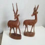 Стари дървени фигури на елени, снимка 8