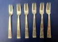 Стари антикварни посребрени  вилички 6 бр., снимка 1