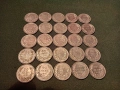 25 бр. стари български монети, снимка 1