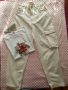 Bershka летен панталон + нова тениска, снимка 1 - Детски панталони и дънки - 45385569